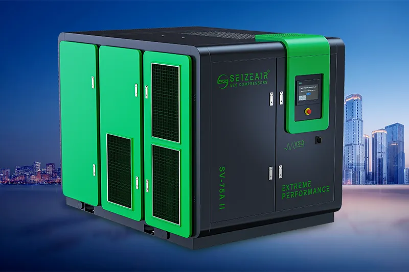 AM VSD Duo scaena Screw Air Compressor