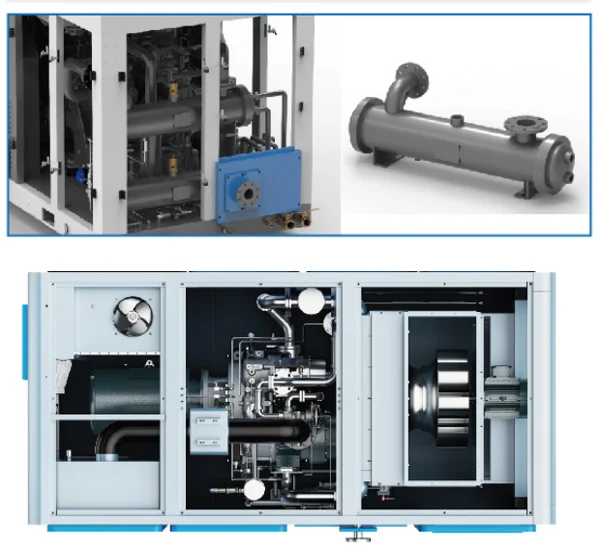 Certae industriae velocitate arida Type oleum-Free Air Compressor stupra