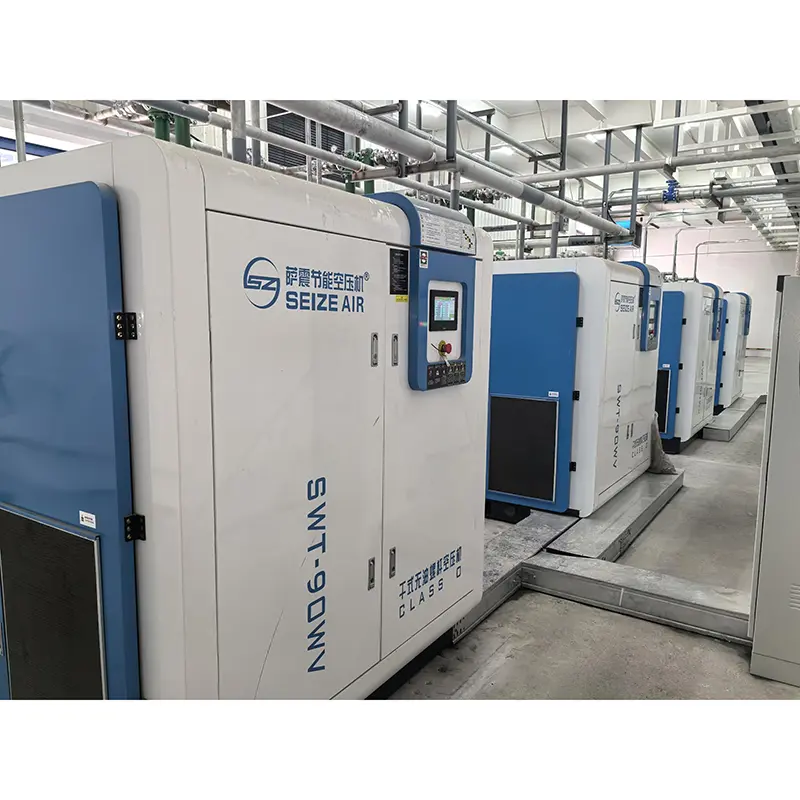 Semiconductor PM VSD arida Olei Free Screw Air Compressor