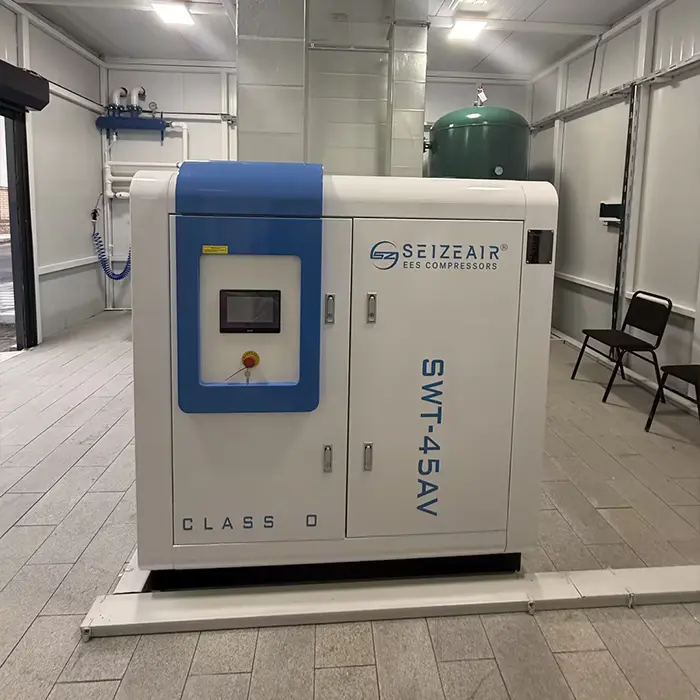 Tres Tempus AM VSD arida Type Oleum Free stupra Air Compressor